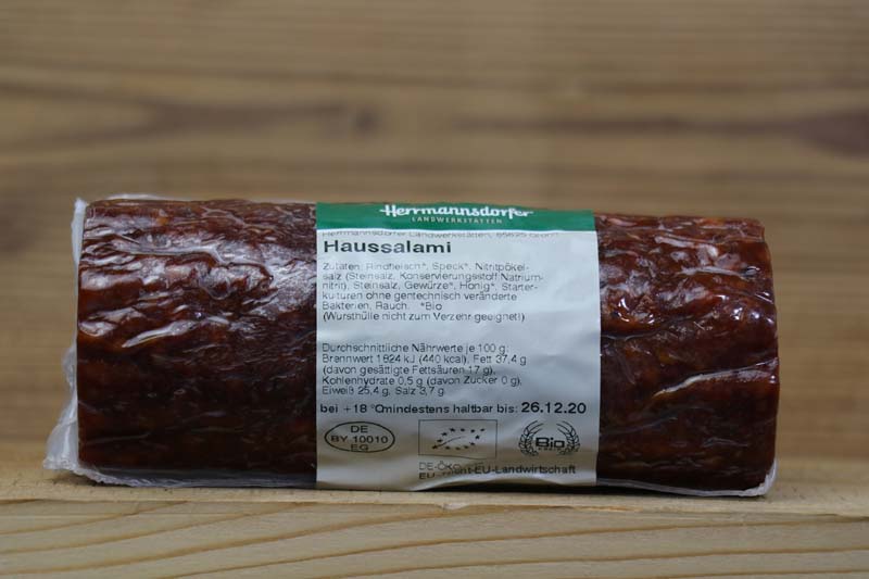 Herrmannsdorfer Landwerkstätten, Bio Haussalami, 350g