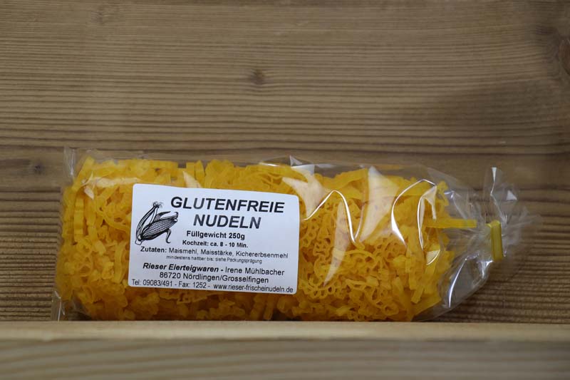 Rieser Frischeinudeln, Dino Nudeln, glutenfrei, 250g