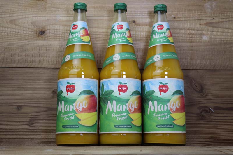 Wolfra-Mango, Natursaft, 6x 1.0l