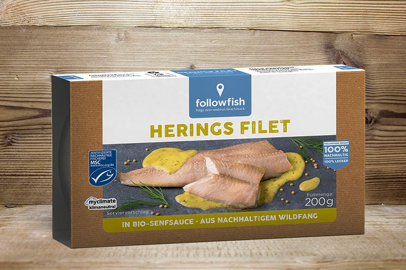 MSC Herings Filets in Bio-Senfsauce, 200g