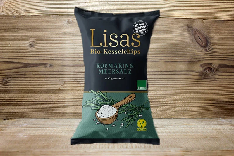Bio Kesselchips Rosmarin Meersalz, 125 g regional - kaufen bei  Regio-Delivery